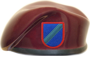 82nd Airborne Division 3rd Special Troops Battalion Ceramic Beret with Flash 